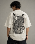 STRIPED FURY Oversized Tee