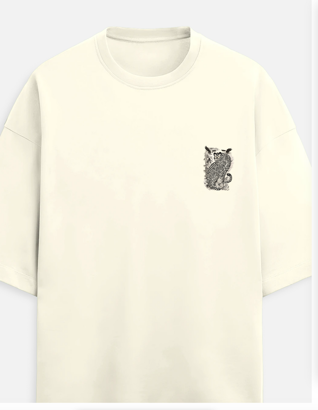 STRIPED FURY Oversized Tee
